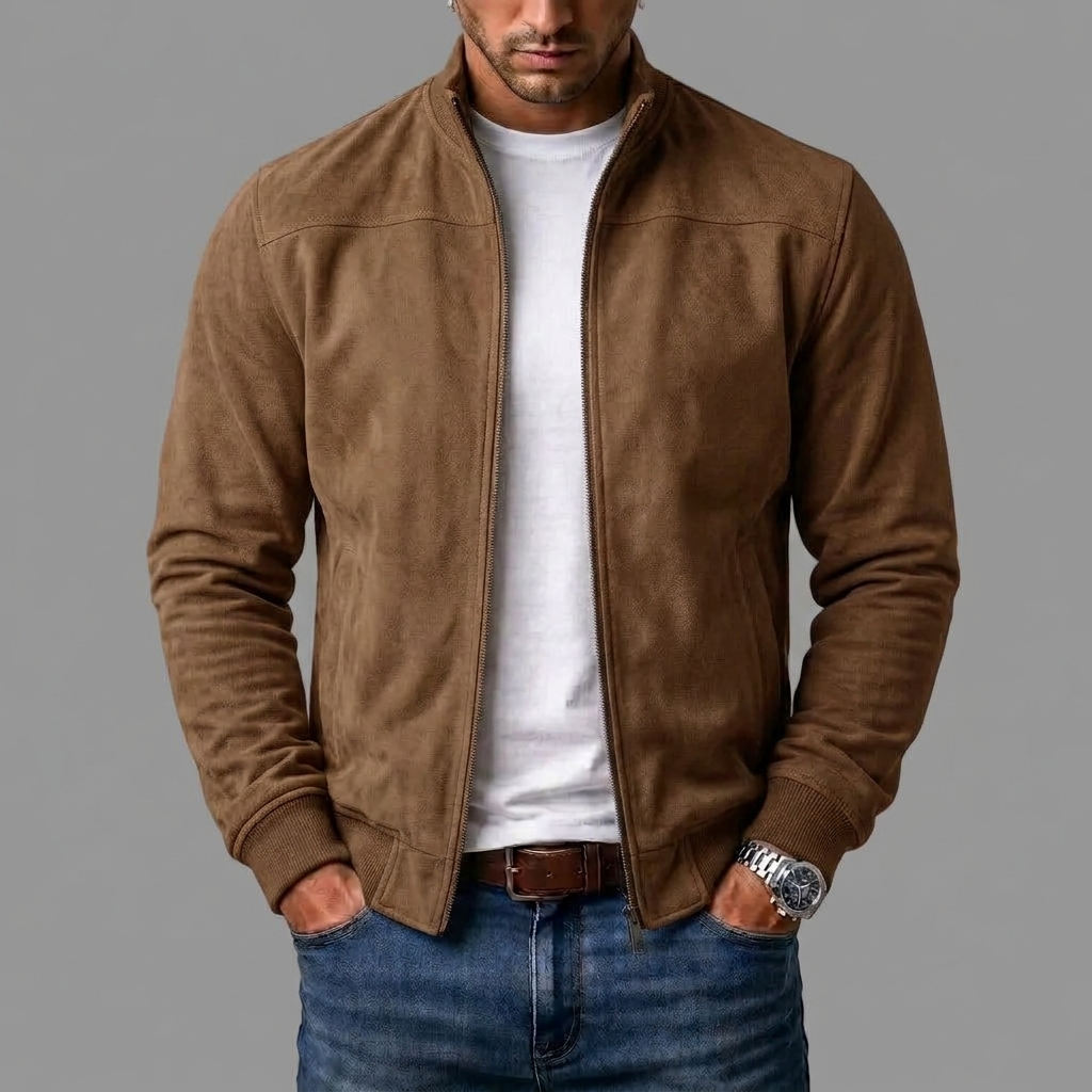 Rasmus - Rippstrick-Bomberjacke
