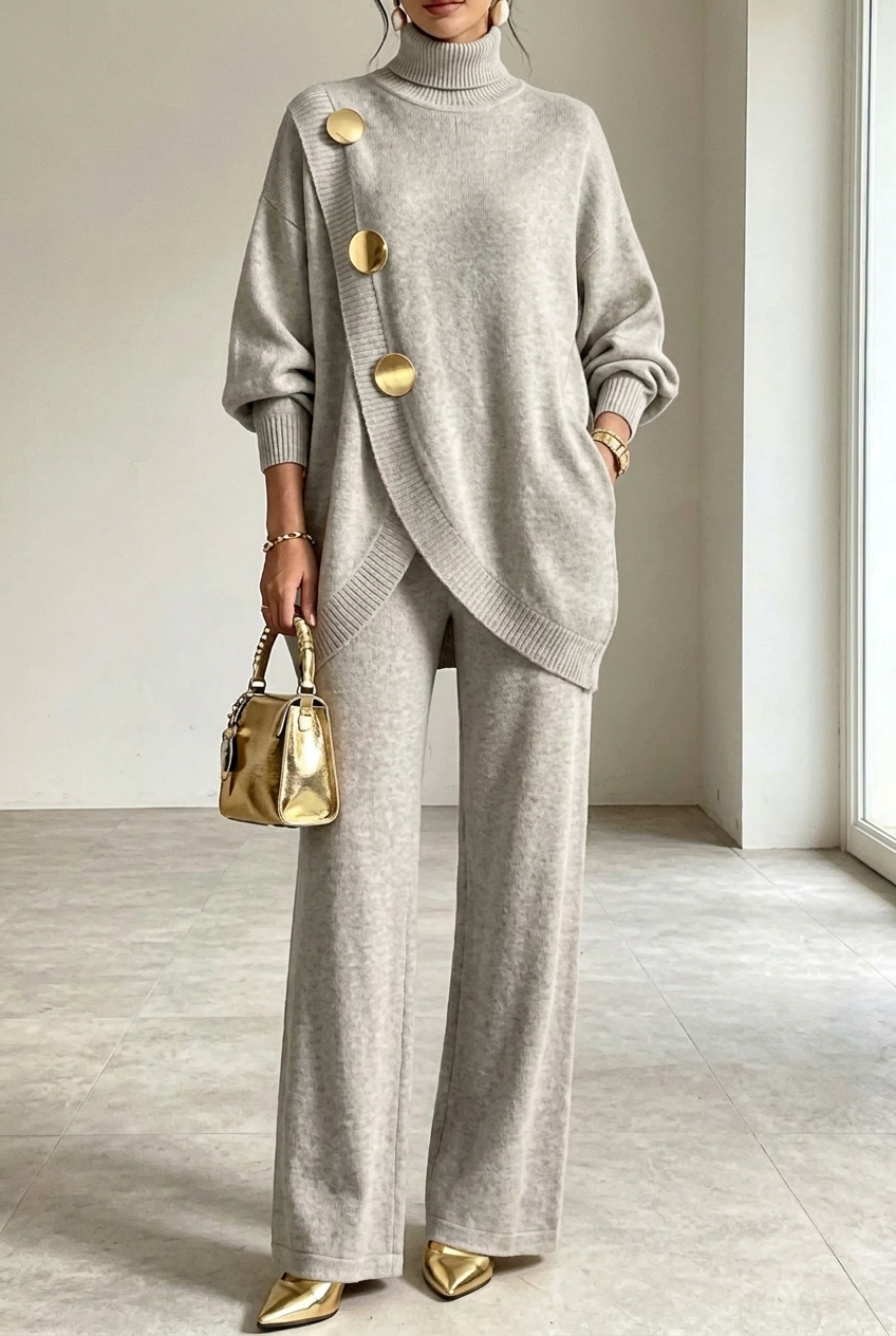 Minta - Hochgeschlossenes Co-ord-Set