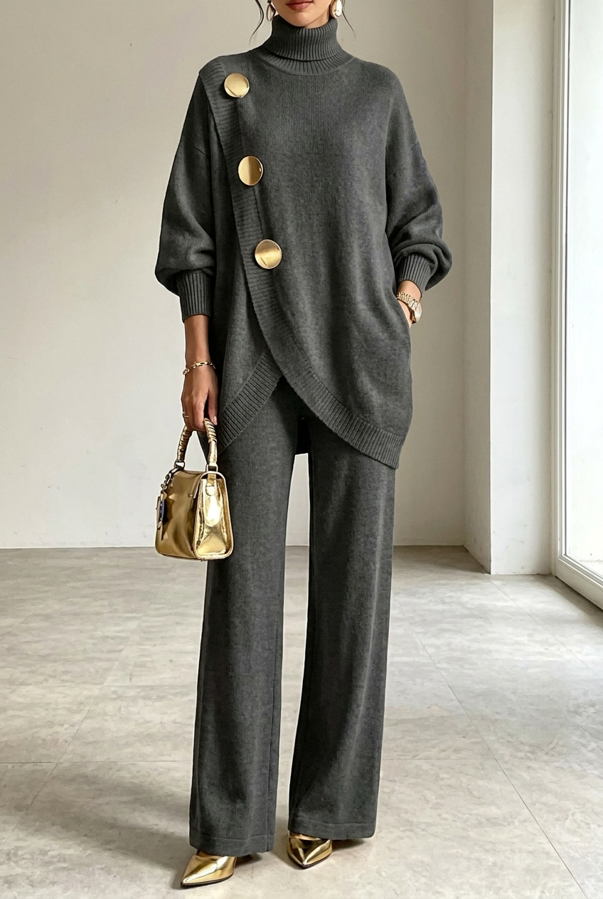 Minta - Hochgeschlossenes Co-ord-Set