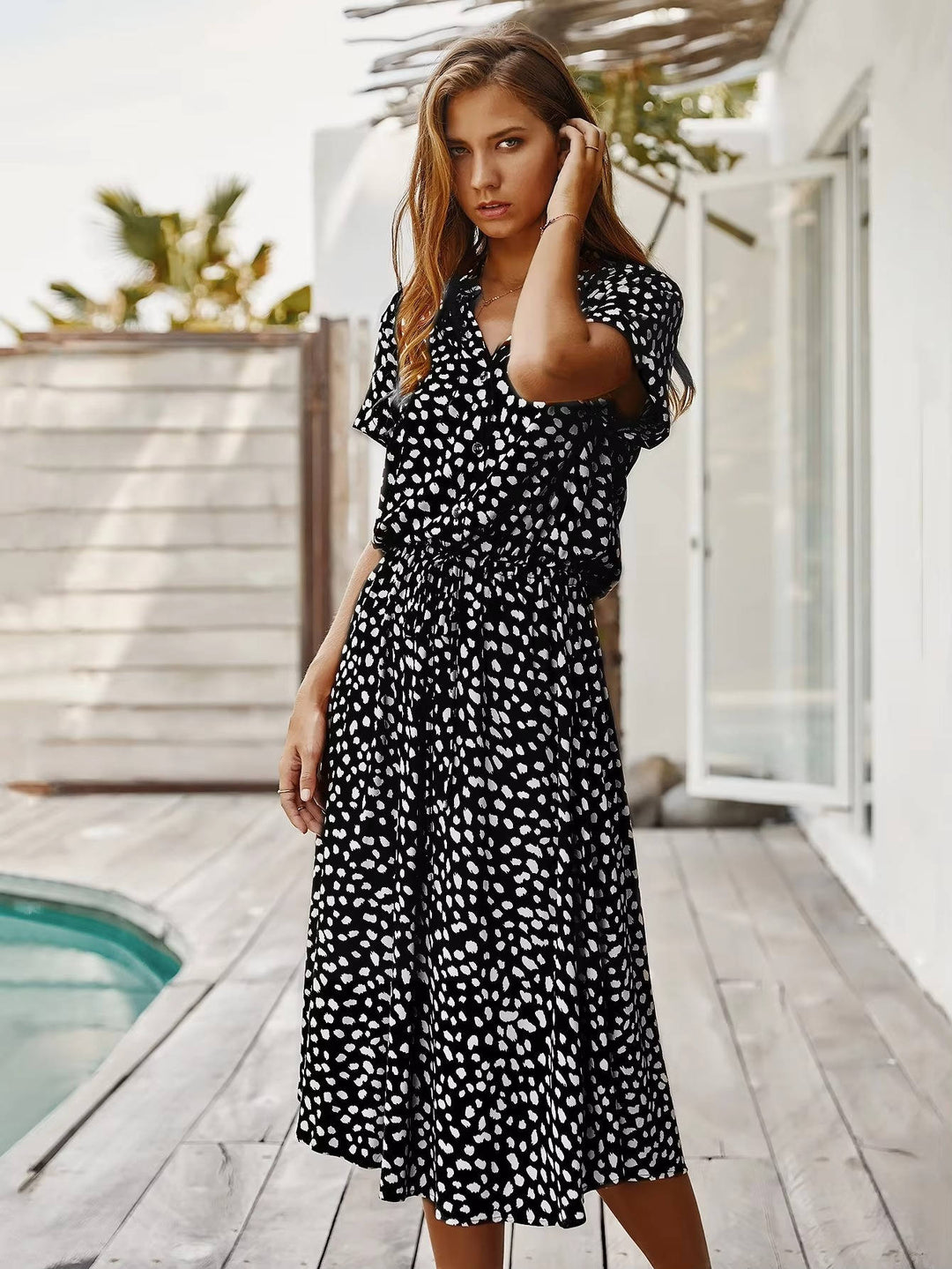 Novella - Lässiges Midikleid mit Knopfleiste