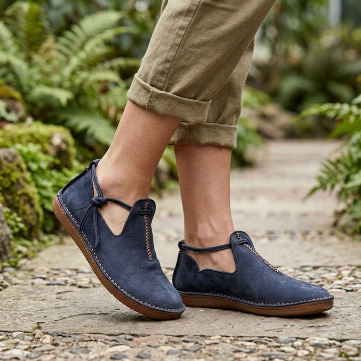 Delaina - Vintage Schnürschuhe aus Leder