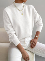 Astra - Stehkragen-Strickpullover in Relaxed Fit