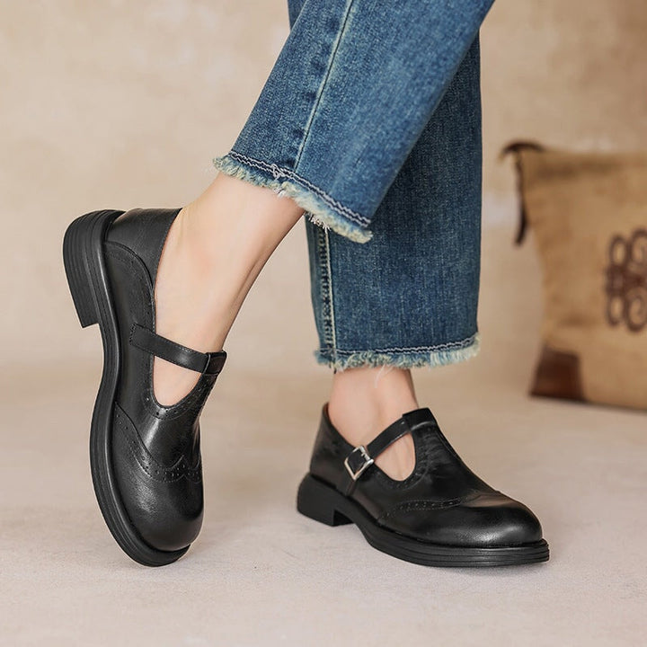 Jocelyn - atmungsaktive Mary-Jane-Ballerinas
