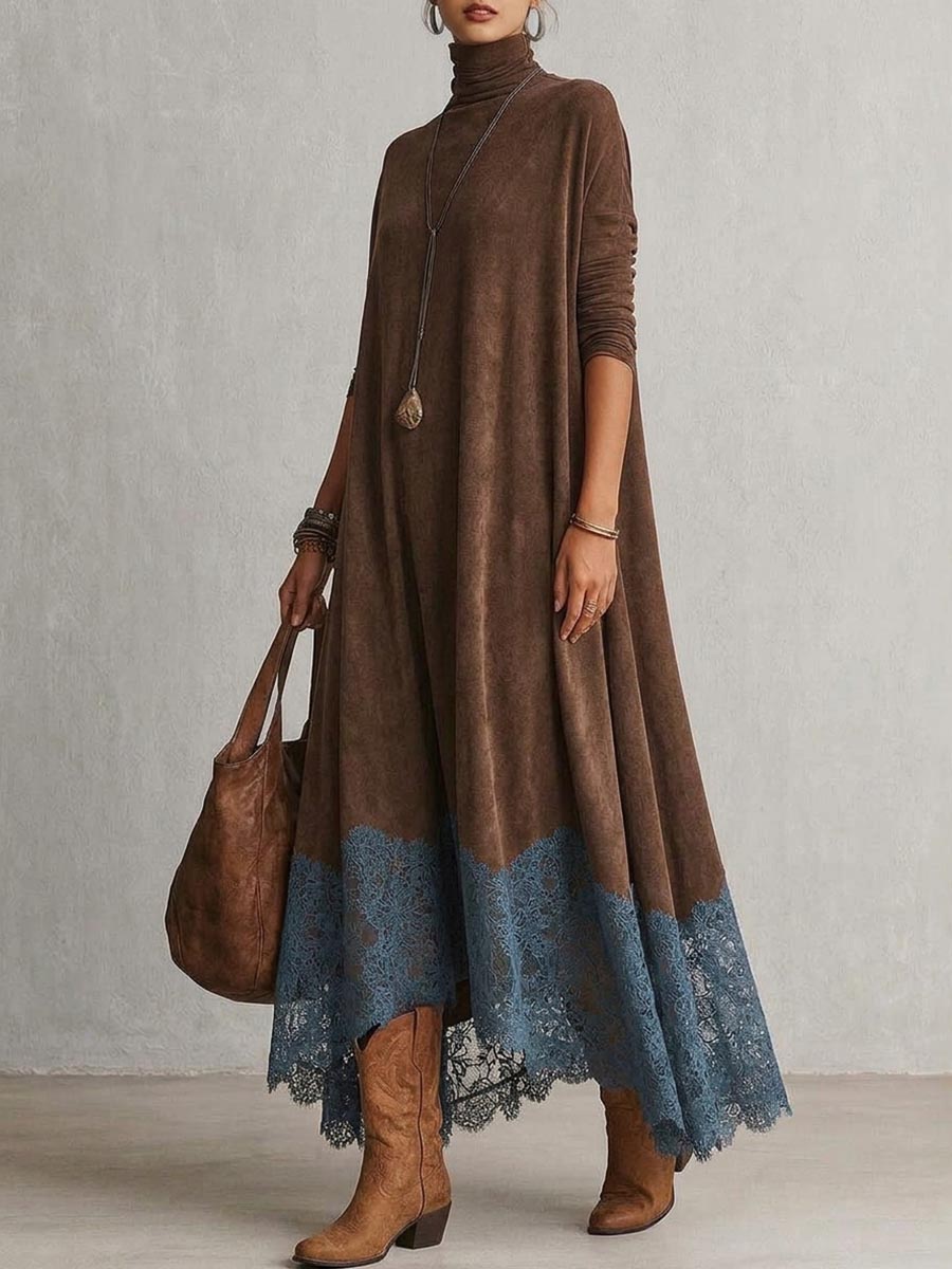 Pamina - Kleid mit Spitzenbesatz in A-Linie