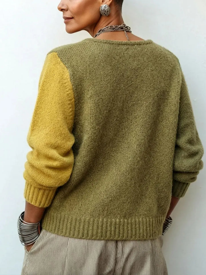 Olina - Strukturierter, asymmetrischer Cardigan