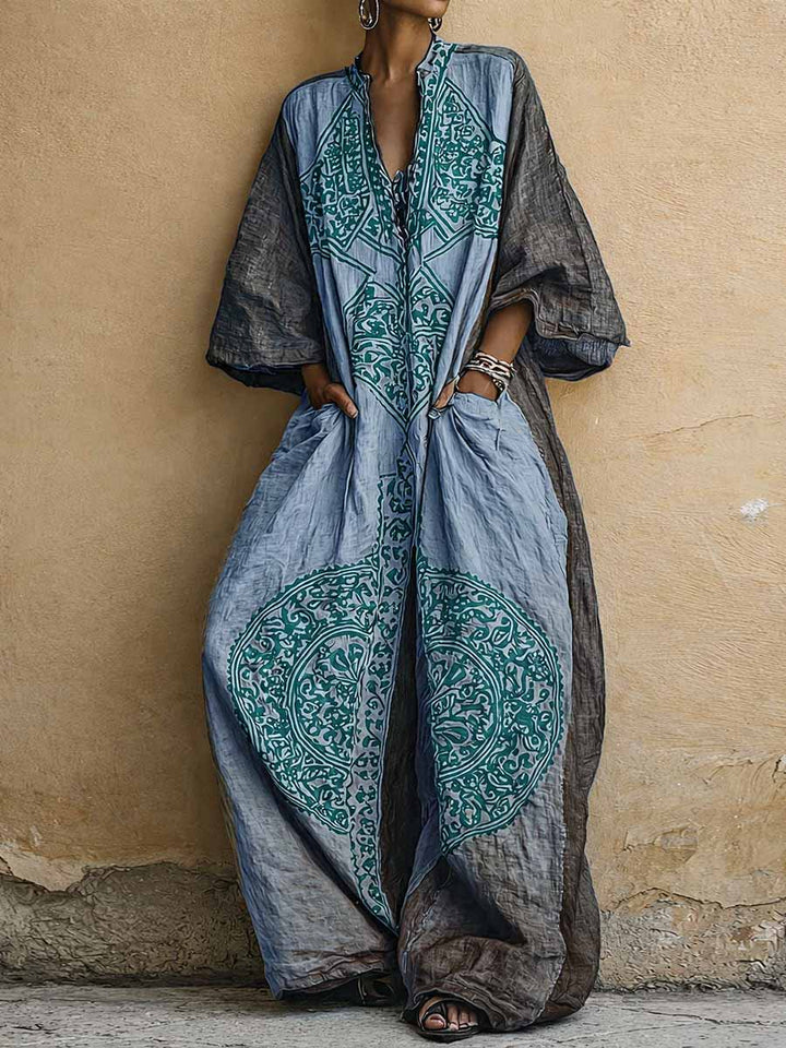 Melantha - Jumpsuit mit Vintage-Print und weicher Haptik