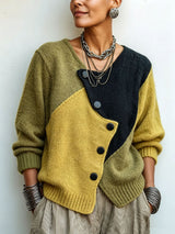 Olina - Strukturierter, asymmetrischer Cardigan