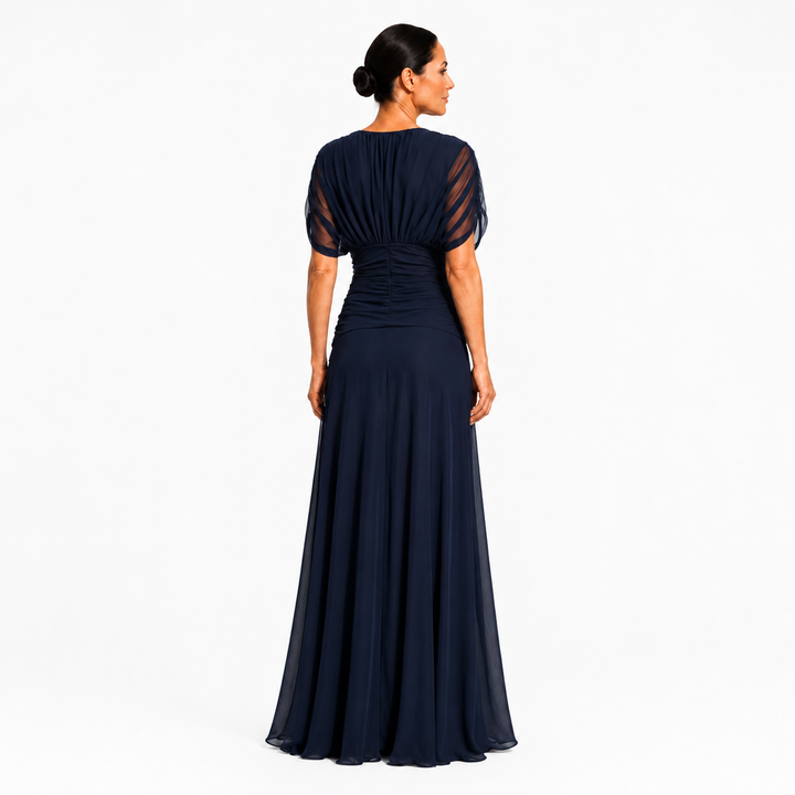 Lileas - plissiertes Abendkleid mit weichem Griff