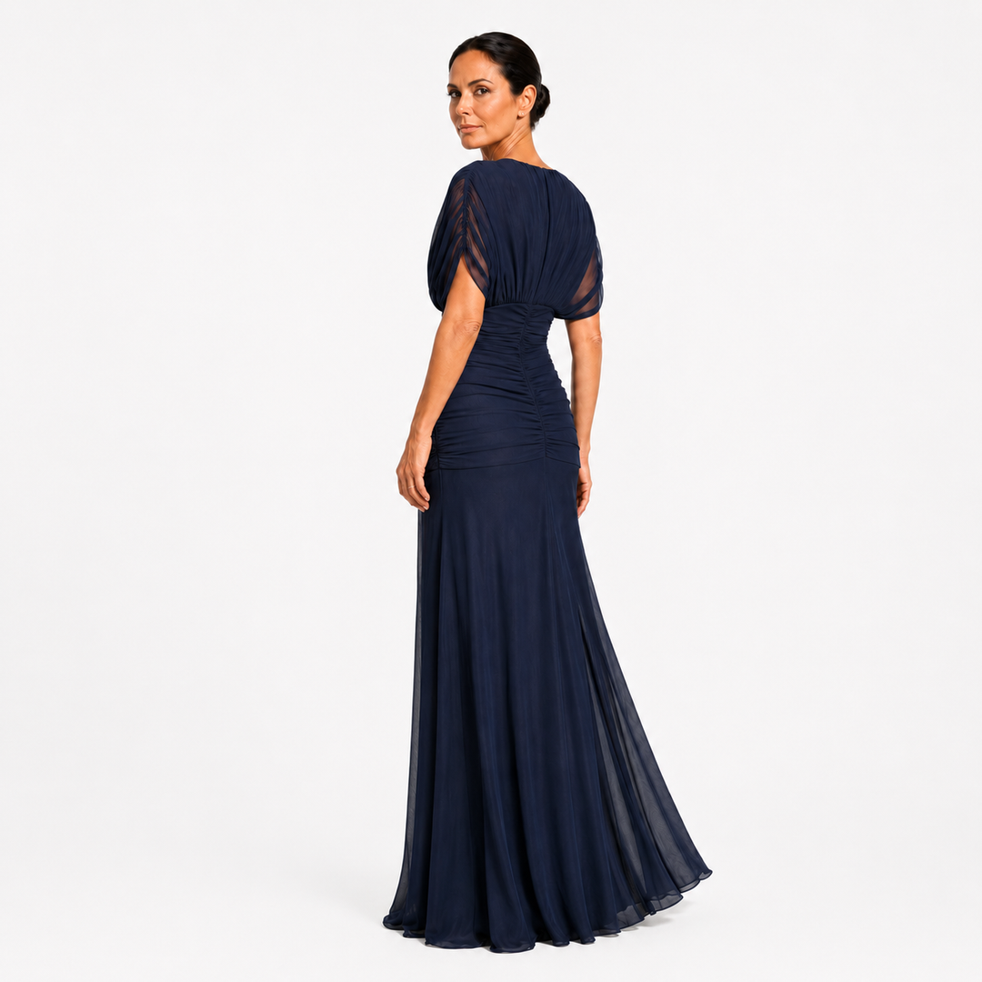 Lileas - plissiertes Abendkleid mit weichem Griff