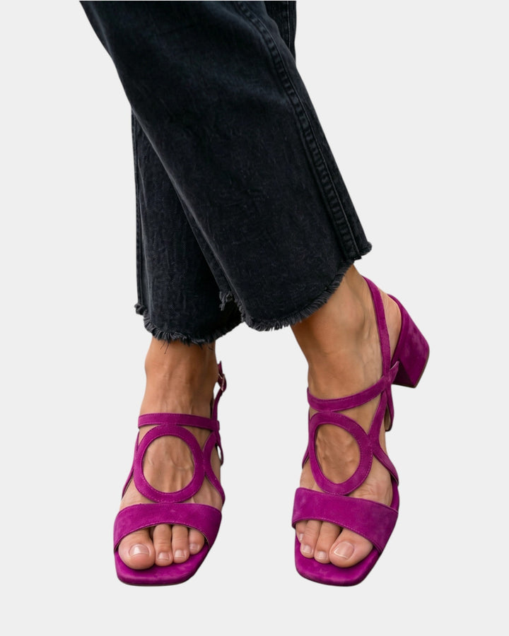 Florette - Blockabsatz-Sandalen mit Riemen-Cut-outs