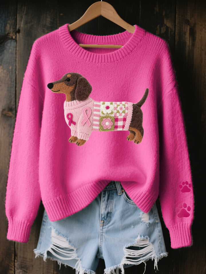 Caravine - Patchwork-Strickpullover für Hunde