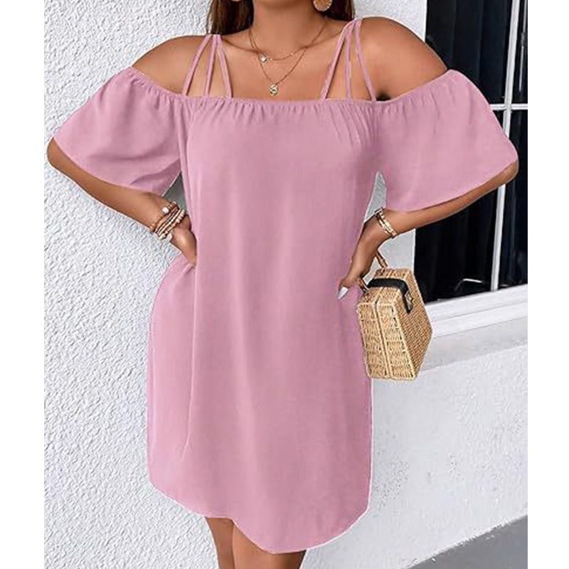Alissia - luftiges Off-Shoulder-Kleid
