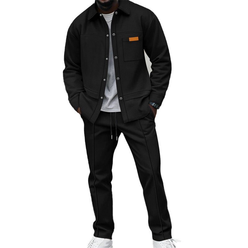 Kaelen - zweiteiliges Loungewear-Set mit Waffelstruktur