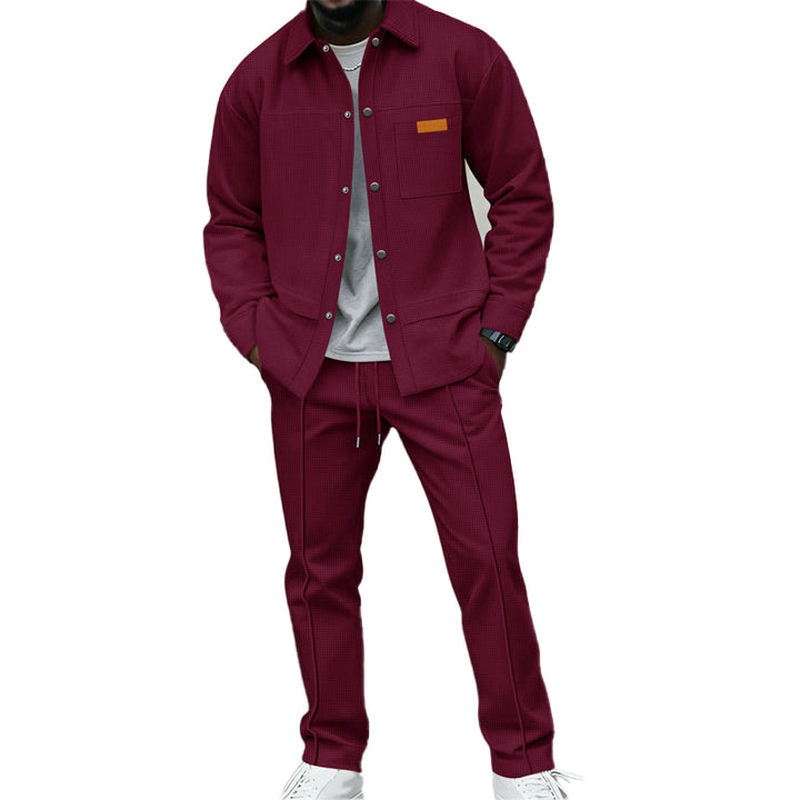 Kaelen - zweiteiliges Loungewear-Set mit Waffelstruktur
