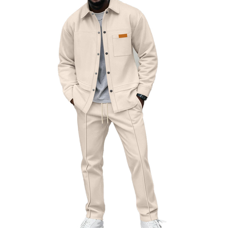 Kaelen - zweiteiliges Loungewear-Set mit Waffelstruktur