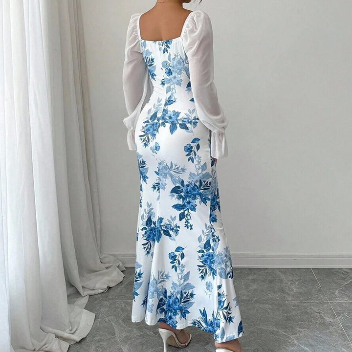 Noevalle - Besonders weiches Blumenprint-Kleid im Meerjungfrauenstil