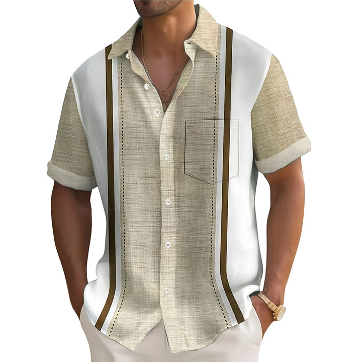 Chetford - Strukturiertes Camp-Collar-Hemd