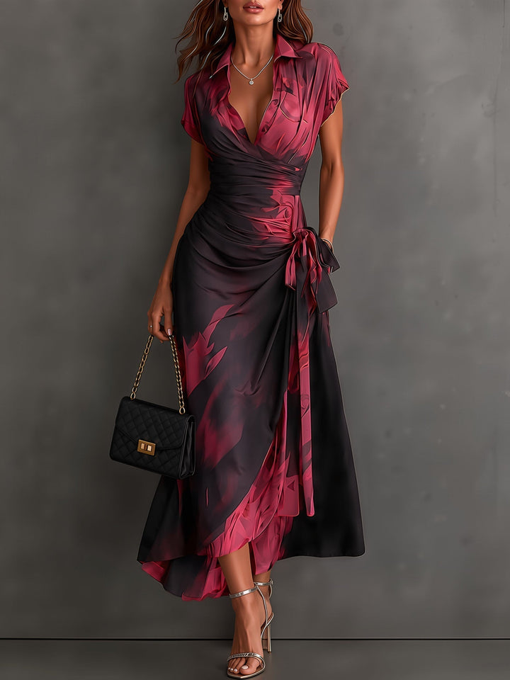 Kaia - Weichgriffiges Wickel-Hemdkleid