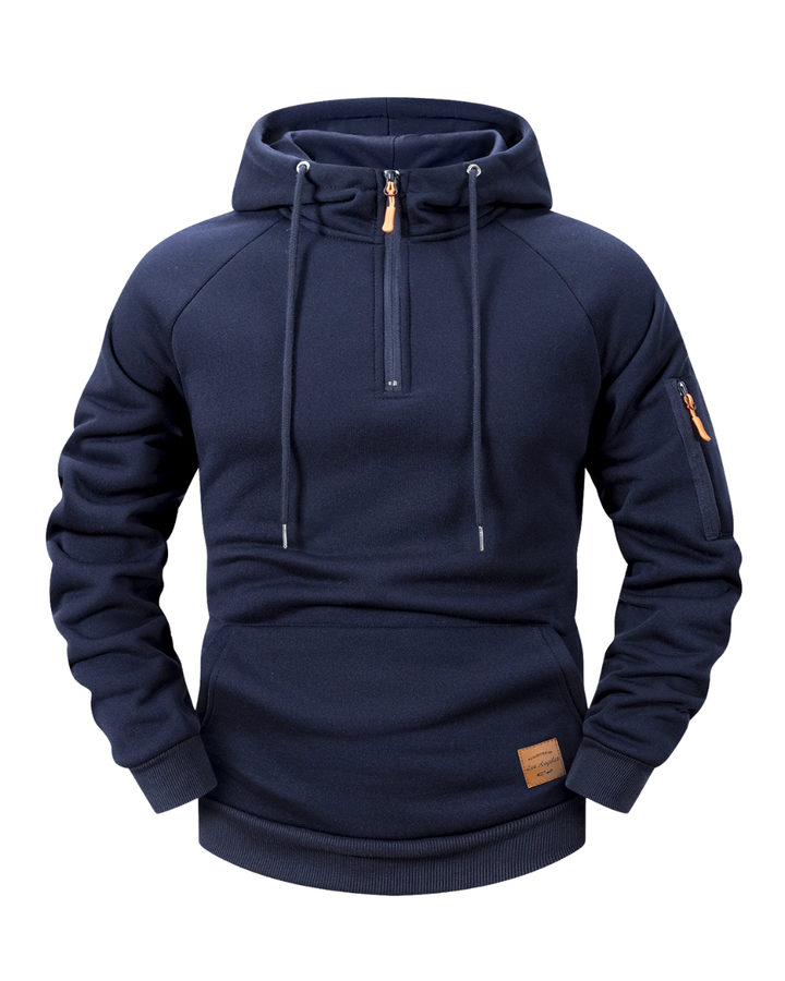 Quenford - Softtouch-Hoodie mit Reissverschluss