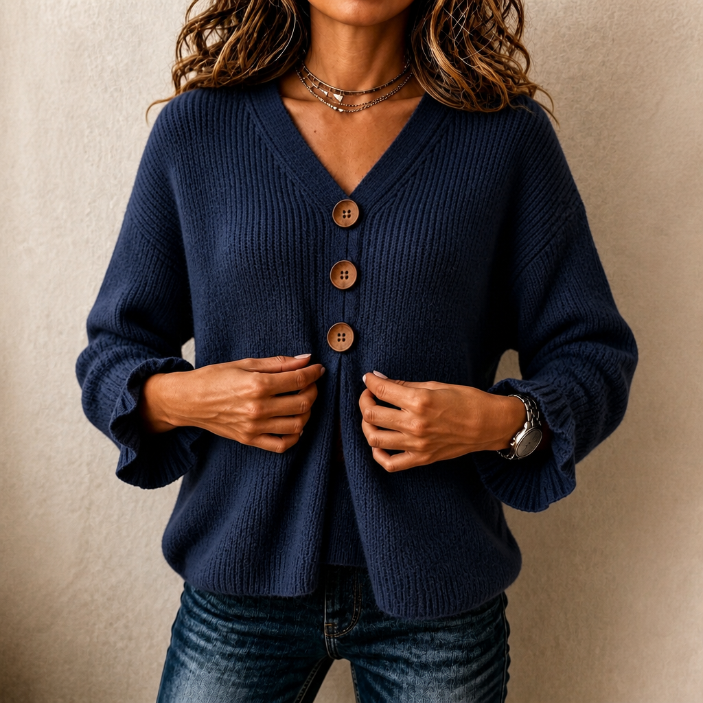 Annelie - Weicher V-Ausschnitt-Pullover