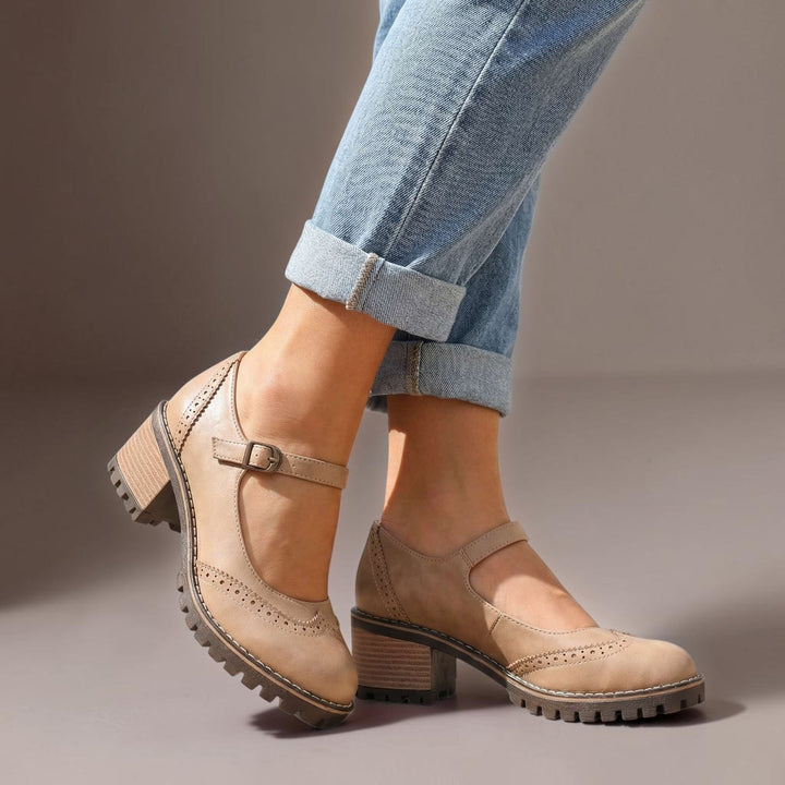 Ilyra - Riemchensandalen mit Blockabsatz
