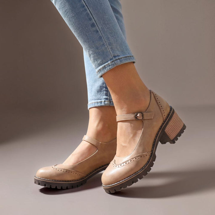 Ilyra - Riemchensandalen mit Blockabsatz
